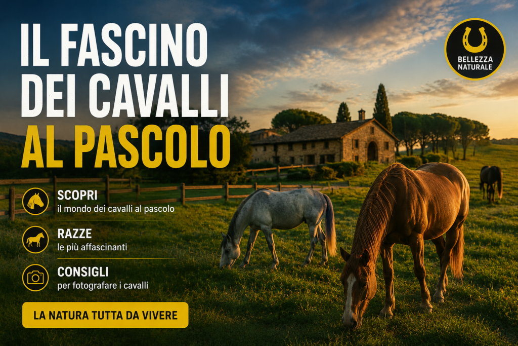 Il Fascino dei Cavalli al Pascolo: Guida alla Fotografia di Equini in Natura
