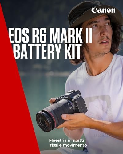 Canon EOS R6 II Fotocamera Mirrorless Full Frame 24,2MP + 2x Batterie — foto prodotto Amazon