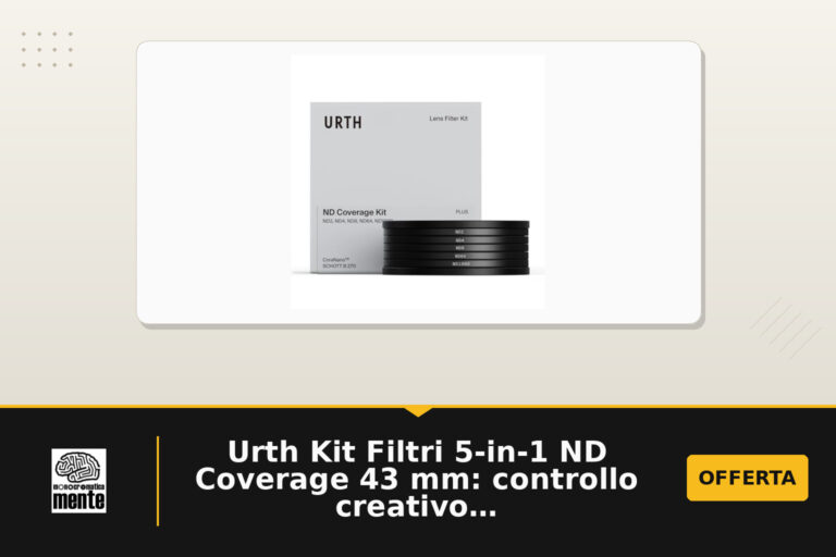 Urth Kit Filtri 5-in-1 ND Coverage 43 mm: controllo creativo affidato a vetro Schott e formato 43 mm
