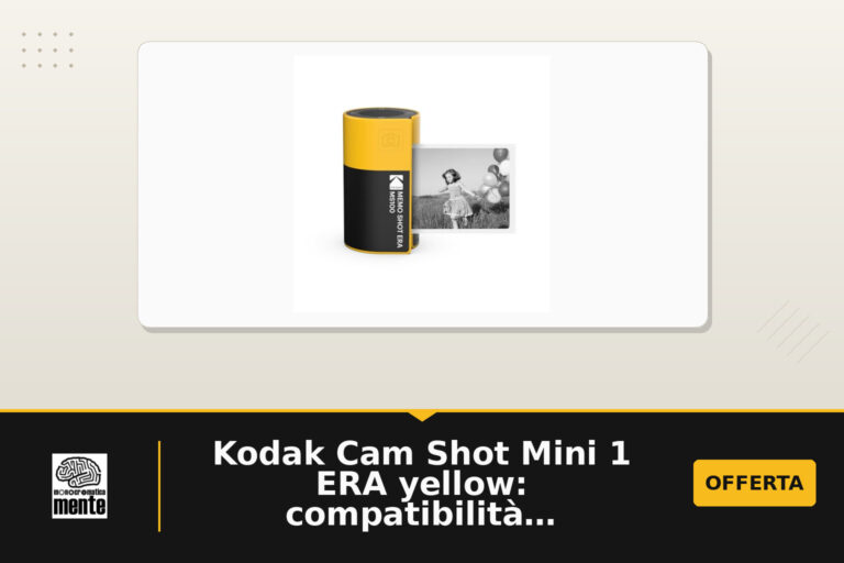 Kodak Cam Shot Mini 1 ERA yellow: compatibilità, dimensioni e disponibilità in offerta