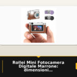Rollei Mini Fotocamera Digitale Marrone: dimensioni, risoluzione e accessori in una chiave portachiavi