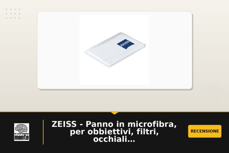 ZEISS - Panno in microfibra, per obbiettivi, filtri, occhiali, binocoli e display LCD, bianco