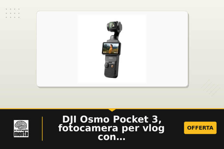 DJI Osmo Pocket 3, fotocamera per vlog con CMOS da 1'', 4K/120fps
