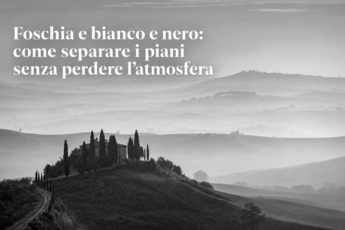 Foschia e bianco e nero: come separare i piani senza perdere l’atmosfera