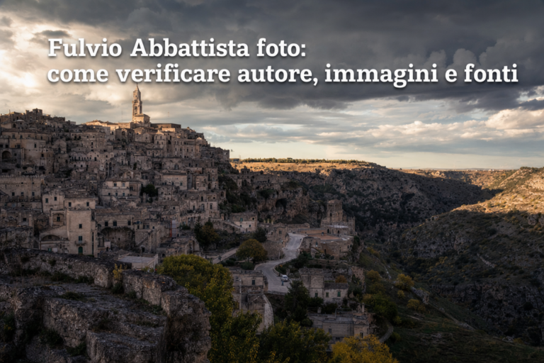 Fulvio Abbattista foto: come verificare autore, immagini e fonti